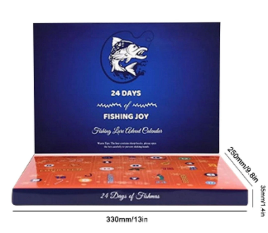 24PCS Advent Calendar Christmas Fishing Lures Kit Fishing Etsy