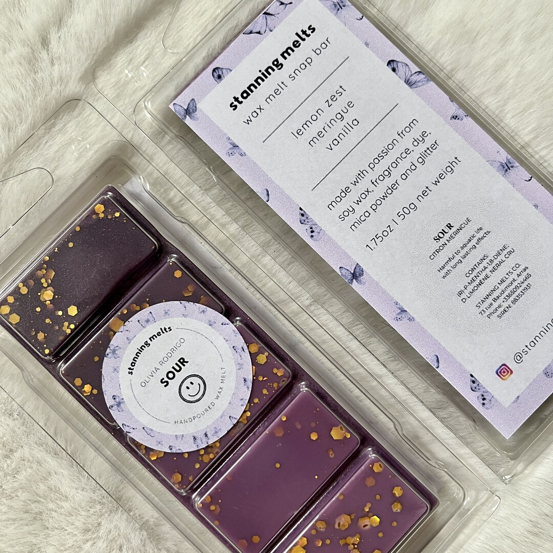 SOUR Olivia Rodrigo Wax Melt Snap Bar Fandom Inspired Wax Etsy