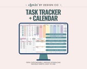 Google Sheets Task Tracker: Monthly Calendar & Habit Planner (Digital Download)