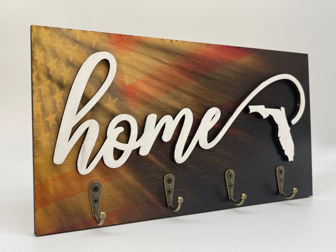 State Key Rack Home State Key Holder, State Key Holder, 3D State Key Holder, Wood Key ...