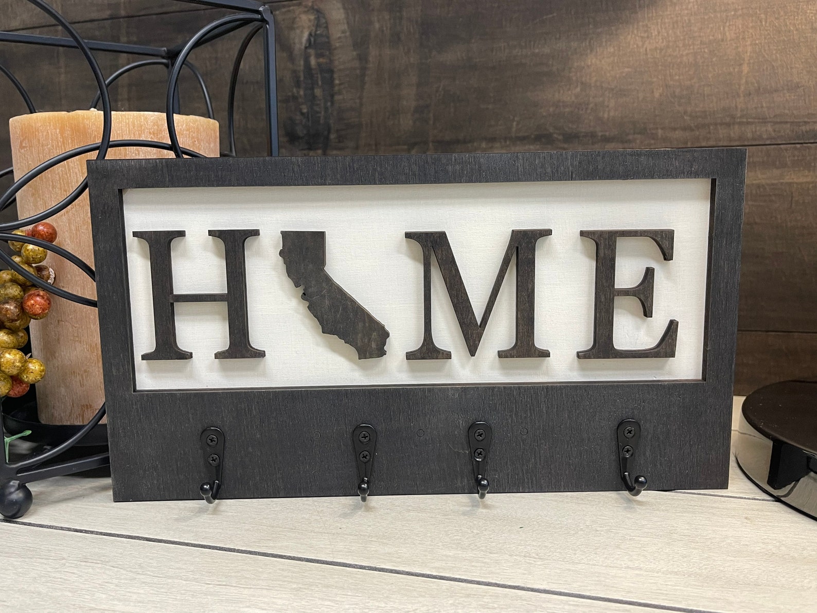 Home State Key Holder, State Key Holder, 3D State Key Holder, Wood Key