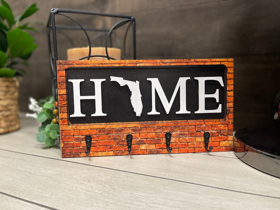 Home State Key Holder State Key Holder 3D State Key Holder Etsy