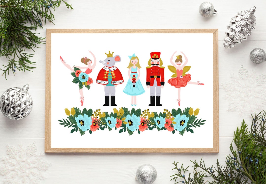 Printable Christmas Nutcracker Wall Art Christmas Wall Art Nutcracker