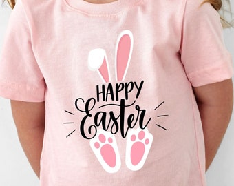 Chemise Joyeuses Pâques, t-shirt de Pâques pour enfants, chemises familiales assorties, t-shirt lapin de Pâques, jolie chemise de Pâques, chemise lapin pour enfants, cadeaux de Pâques, Pâques
