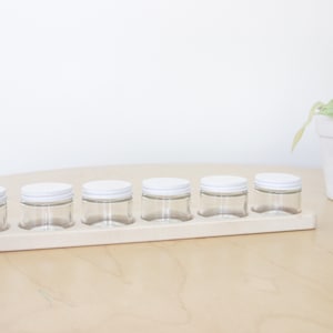 Waldorf Paint Jar Holder with Glass Jars |  Watercolor + Acrylic Paint Jars | Waldorf Classroom Supplies
