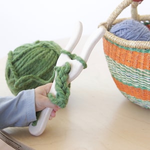 Maple Lucet Knitting Fork: Waldorf Cord Making Tool