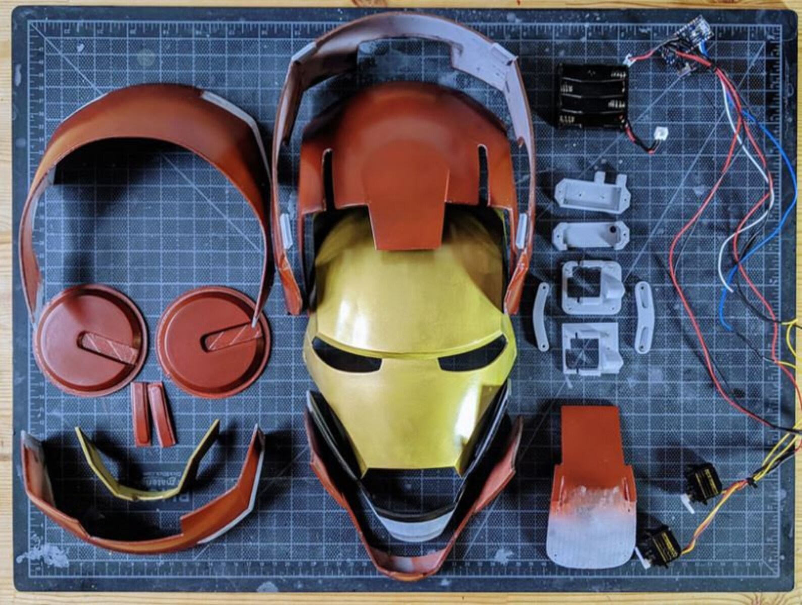 Iron Man Helmet Articulated Wearable Etsy India