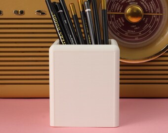 Square Pen Pot Desk Organiser | Toothbrush Holder | Makeup Brush Holder