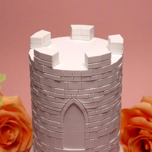 Large Chess Pieces 3D Printed White Rook Eco Friendly Giant Decorative ...