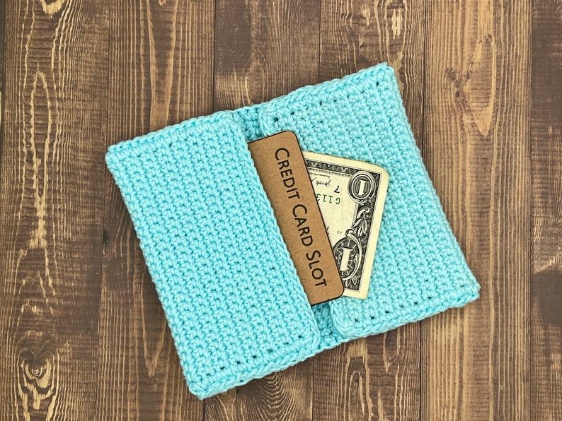 CROCHET PATTERN Diagonal Puff Stitch Wristlet Wallet Wristlet Wallet ...
