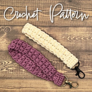 Patrón de crochet - Llavero de muñeca con punto Trinity - Llavero - Muñequera - Patrones de crochet