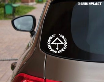 Of the Trees, Bass, Trap,  DJ Vinyl Car Decal, Laptop, EDM, Dubstep Sticker