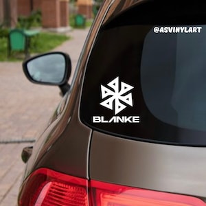 BLANKE, Bass, Trap, Riddim, DJ Vinyl Car Decal, Laptop, EDM, Dubstep Sticker