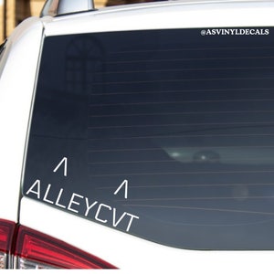Alleycvt Dubstep, House, Riddim, Trance, Techno, Festival, EDM Car Decal Bumper Sticker