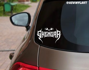 Ghastly Ghengar, Bass, Trap, Riddim, DJ Vinyl Car Decal, Laptop, EDM, Dubstep Sticker