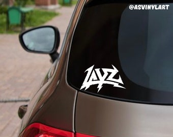 LAYZ, Dubstep, Riddim, DJ Vinyl Car Decal, Laptop, EDM, Rave sticker