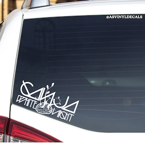 GWN, Bass, Riddim, Trap, DJ Vinyl Car Decal, Laptop, EDM, Dubstep Sticker
