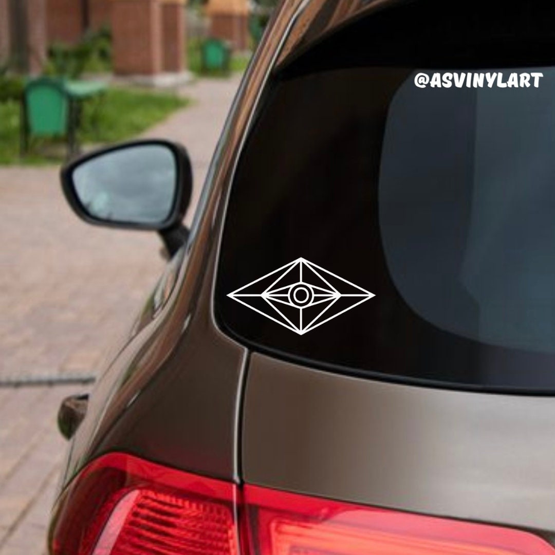 The Eye, Bass, Trap, Riddim, DJ Vinyl Car Decal, Laptop, EDM, Dubstep Sticker