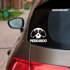PEEKABOO, Bass, Trap, Riddim, DJ Vinyl Car Decal, Laptop, EDM, Dubstep sticker