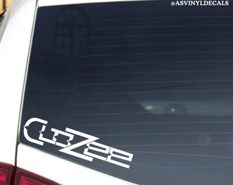 CLOZEE, Bass, Dubstep, Trap, House, Trance, Techno, Festival, EDM Car Decal Bumper Sticker