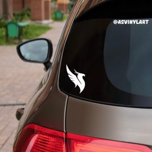 Phoenix, Bass, Trap, DJ Vinyl Car Decal, Laptop, EDM, Dubstep Sticker