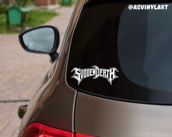 Svdden Death, Bass, Trap, DJ Vinyl Car Decal, Laptop, EDM, Dubstep Sticker
