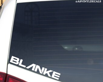 BLANKE, Dubstep, Riddim DJ Vinyl Car Decal, Laptop, EDM, Rave sticker