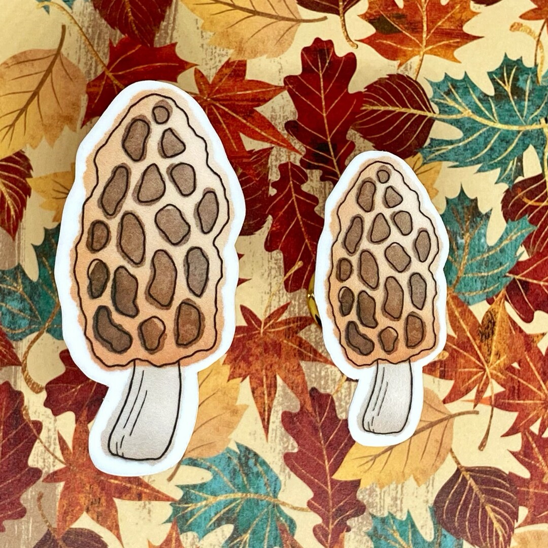 Mushroom Morel Stickers, Morel Stickers, Mushroom Stickers, Cute