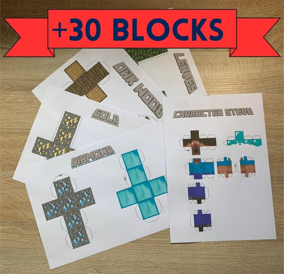 Does anyone have Tons of paper craft minecraft like this : r/papercraft