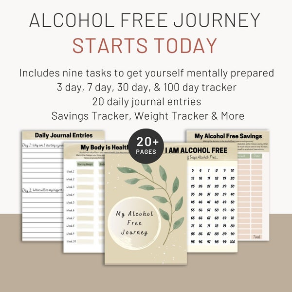 Alcohol Quit Journal Etsy