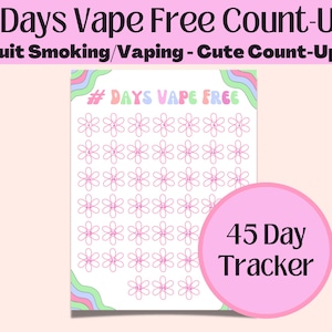 Groovy Quit Vaping/Smoking Sobriety Count-Up