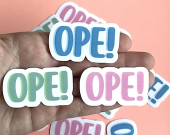 Midwest OPE! Funny Waterproof Sticker