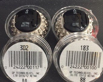 Extremely Rare Set of 2 Brand New RARE IBM Balls - Letter Gothic Aetna and Elite Aetna-Sale