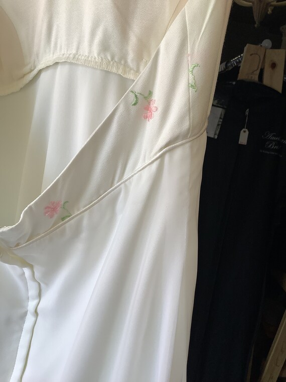 White halter dress embroidered - Gem