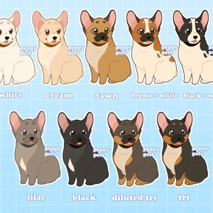 French Bulldog Clear Acrylic Keychain | Double-Sided Dog Breed Glitter Charm | Kawaii Cute Cartoon Style Gift for Pet Lovers