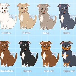 Pitbull Clear Acrylic Keychain | Double-Sided Dog Breed Glitter Charm | Kawaii Cute Cartoon Style Gift for Pet Lovers