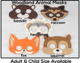 Beaver Mask Printable Paper DIY for Kids and Adults. PDF - Etsy