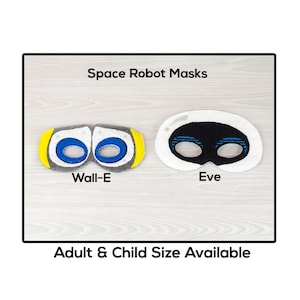 Máscaras de robot espacial - Máscara de fieltro para adultos o niños - Disfraz - Juego creativo - Imaginación - Disfraces - Halloween - Juego escolar - Robot - Historia del espacio exterior