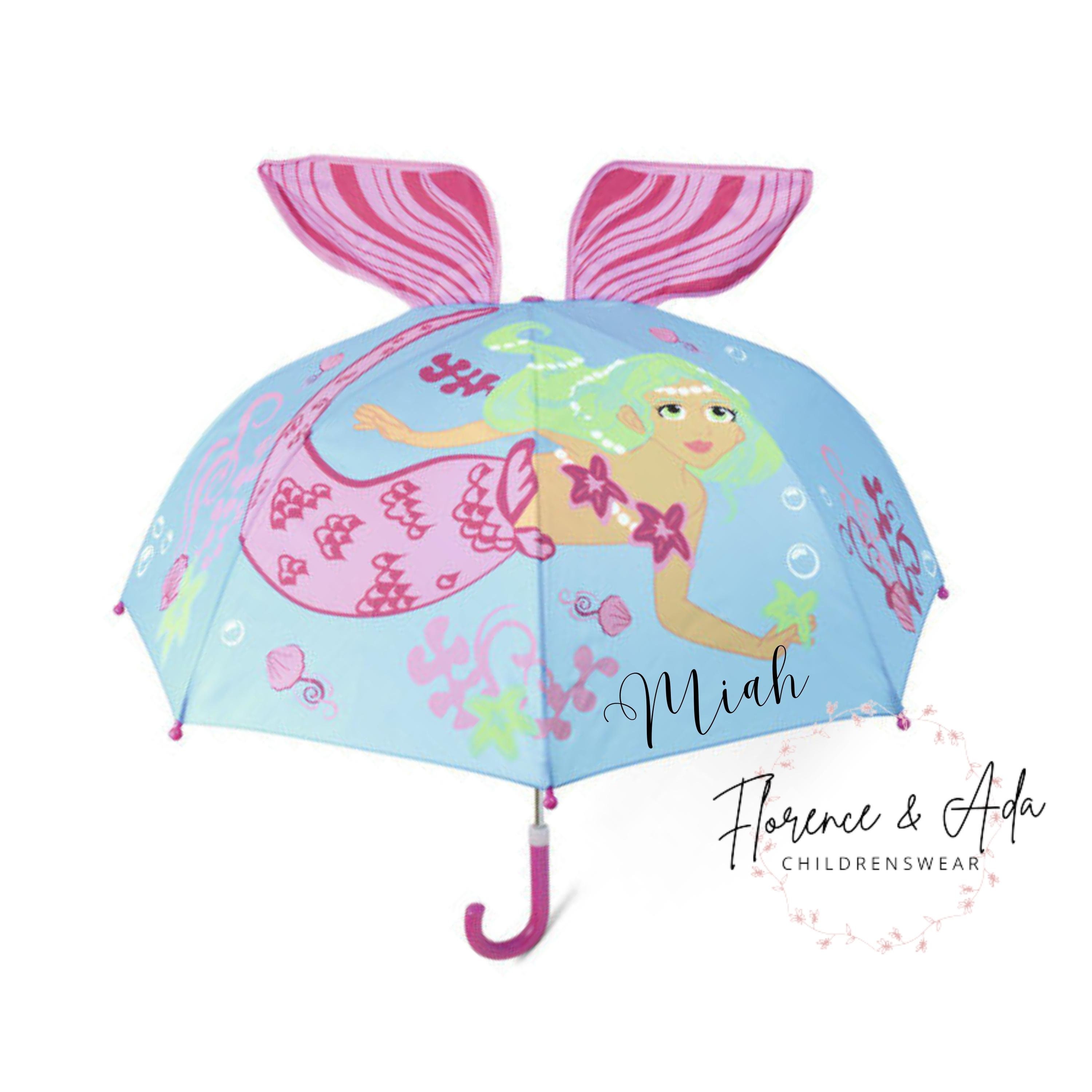 Kids Umbrella Gifts for Children Any Name Pink Accessories Umbrellas & Rain Accessories Childrens Animal Umbrella Cat Umbrella Personalised Kids Umbrella 