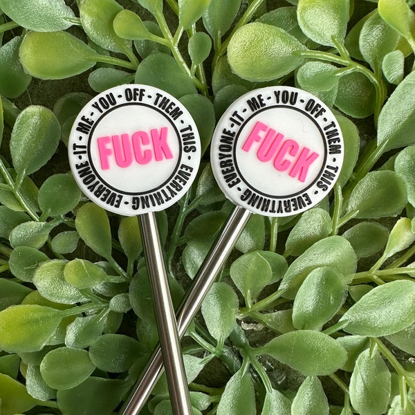 F**K - Stitch Stoppers - Knitting Needle Point Protectors - Knitting Notions