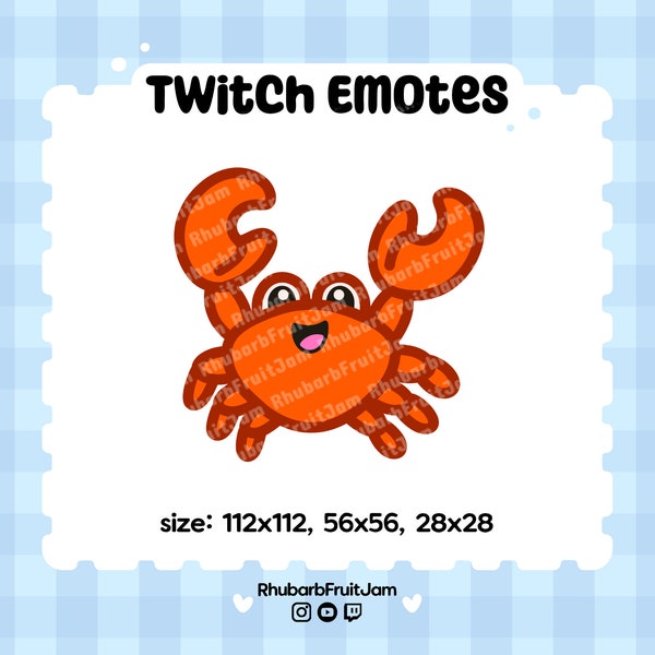 Animated Dancing Crab | Crab Rave Twitch Discord Streaming Emote