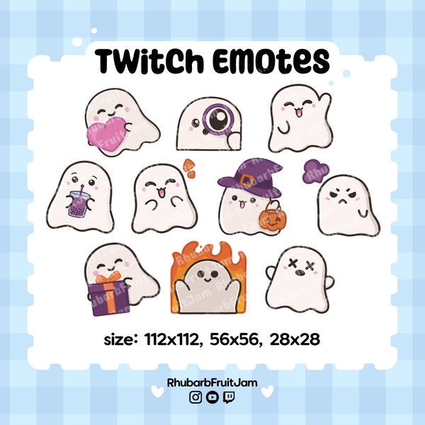 10er Paket | Marvin der Geist Emotes | Twitch Discord Chibi Emotes