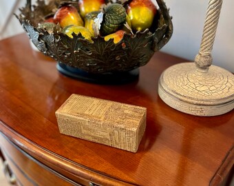 Bamboo Keepsake Box - 222 Year Old Newspaper Headlines