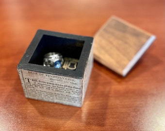 Wooden Keepsake Box - January 1, 1800 Philadelphia Gazette!