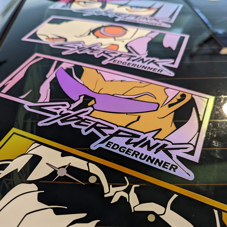 Cyberpunk Decal / Maine Edgerunner Sticker / Anime Sticker / Etsy Israel