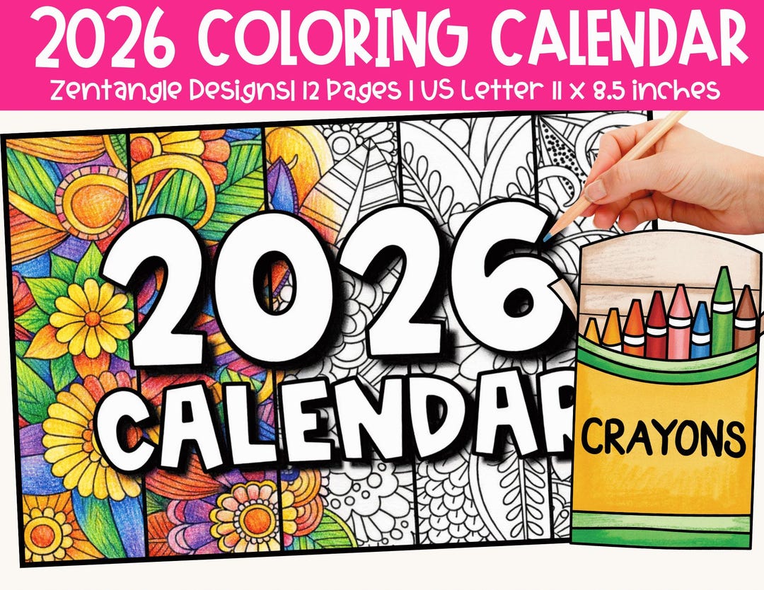 Printable Calendar 2026 for Kids Calendar 2026 Calendar Cute Calendar ...