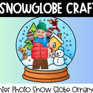 Winter Snow Globe Photo Craft