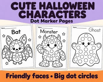 Halloween Alphabet Dot Marker Printables | Fine Motor Skills (PDF Download)