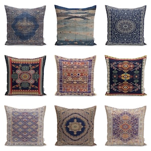 Lot De 2 Housses De Coussin 22x22 Argent Motif Mosaïque - Fait Main Polyester