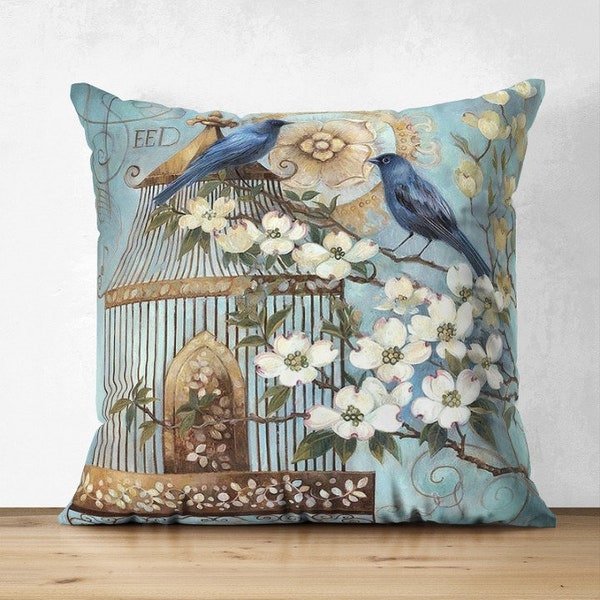 Bird Pillow Cover Etsy